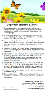 diaphragm breathing exercise