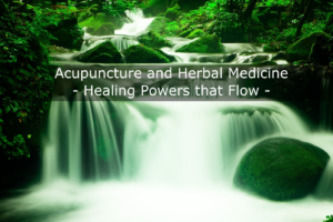 acupuncture and herbal medicine - let it flow