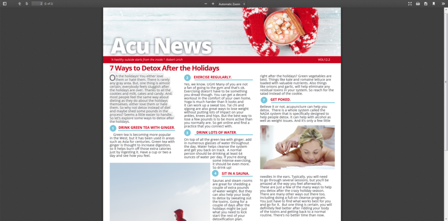 7 Ways to Detox After the Holidays - AcuNews 12.2