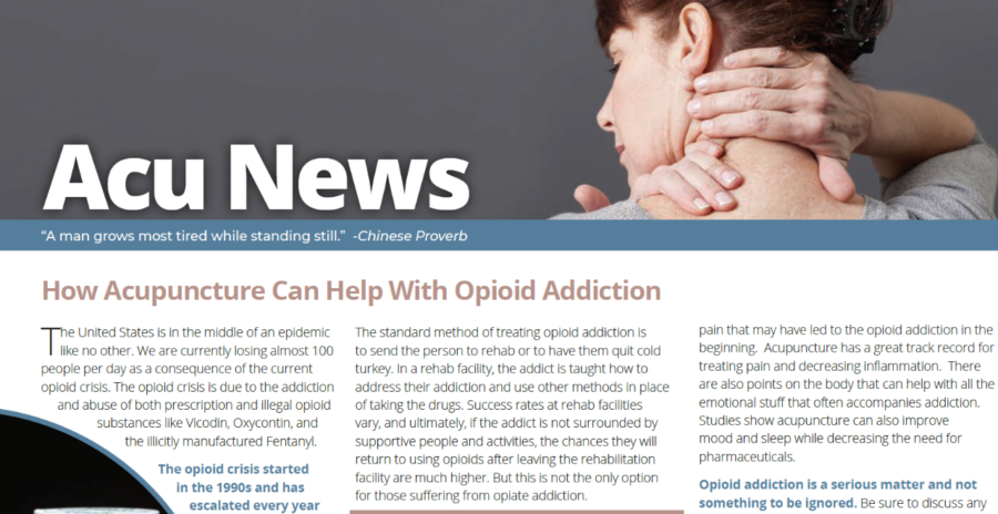 acupuncture can help with opioid addiction