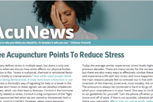 Three Acupuncture Points To Reduce Stress